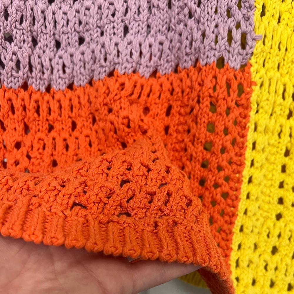 Zara Chunky Color Block Sweater - Picture 5 of 5